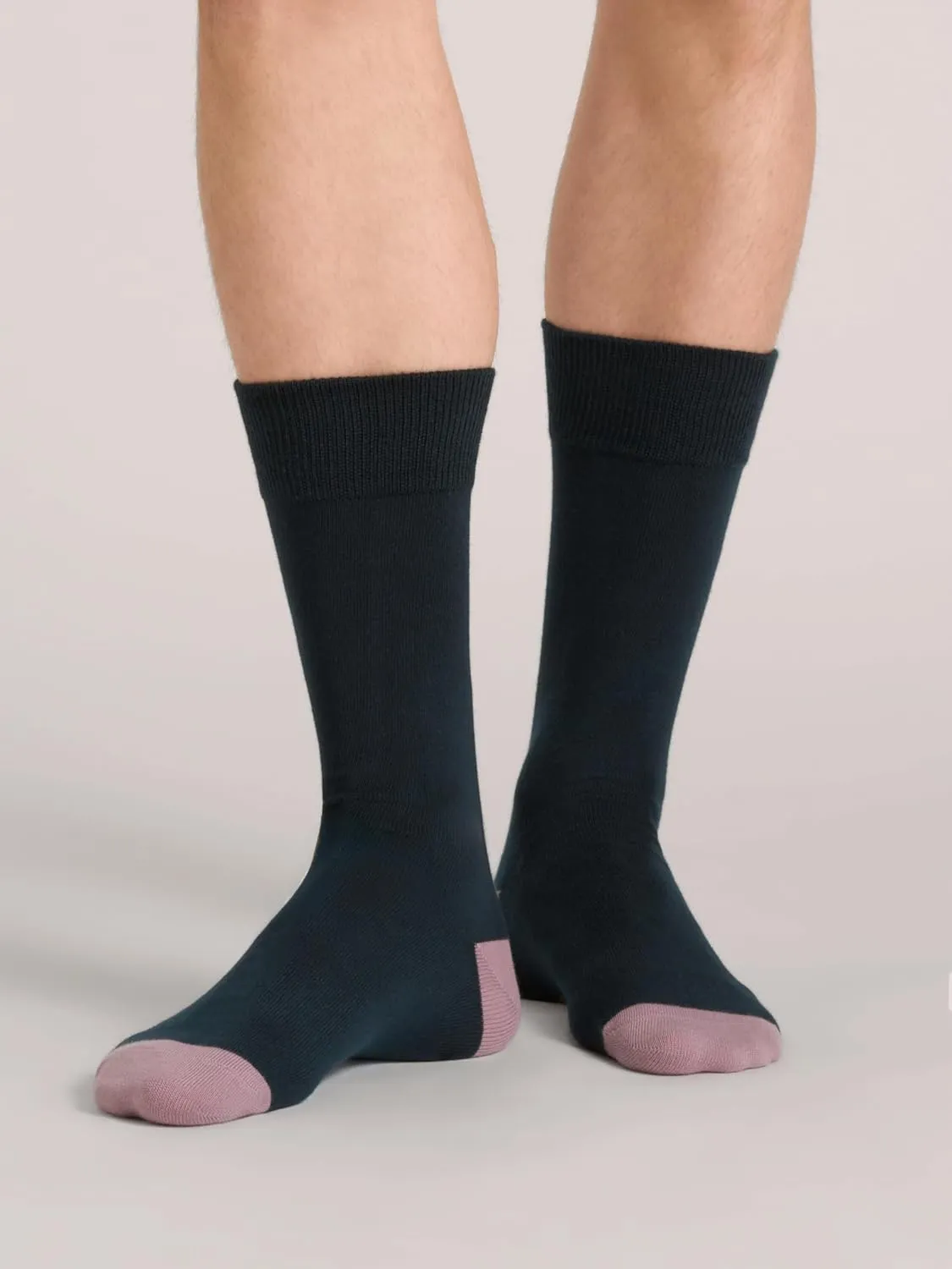 Ted Baker Men's 6 Pack Solid Crew Dress Socks