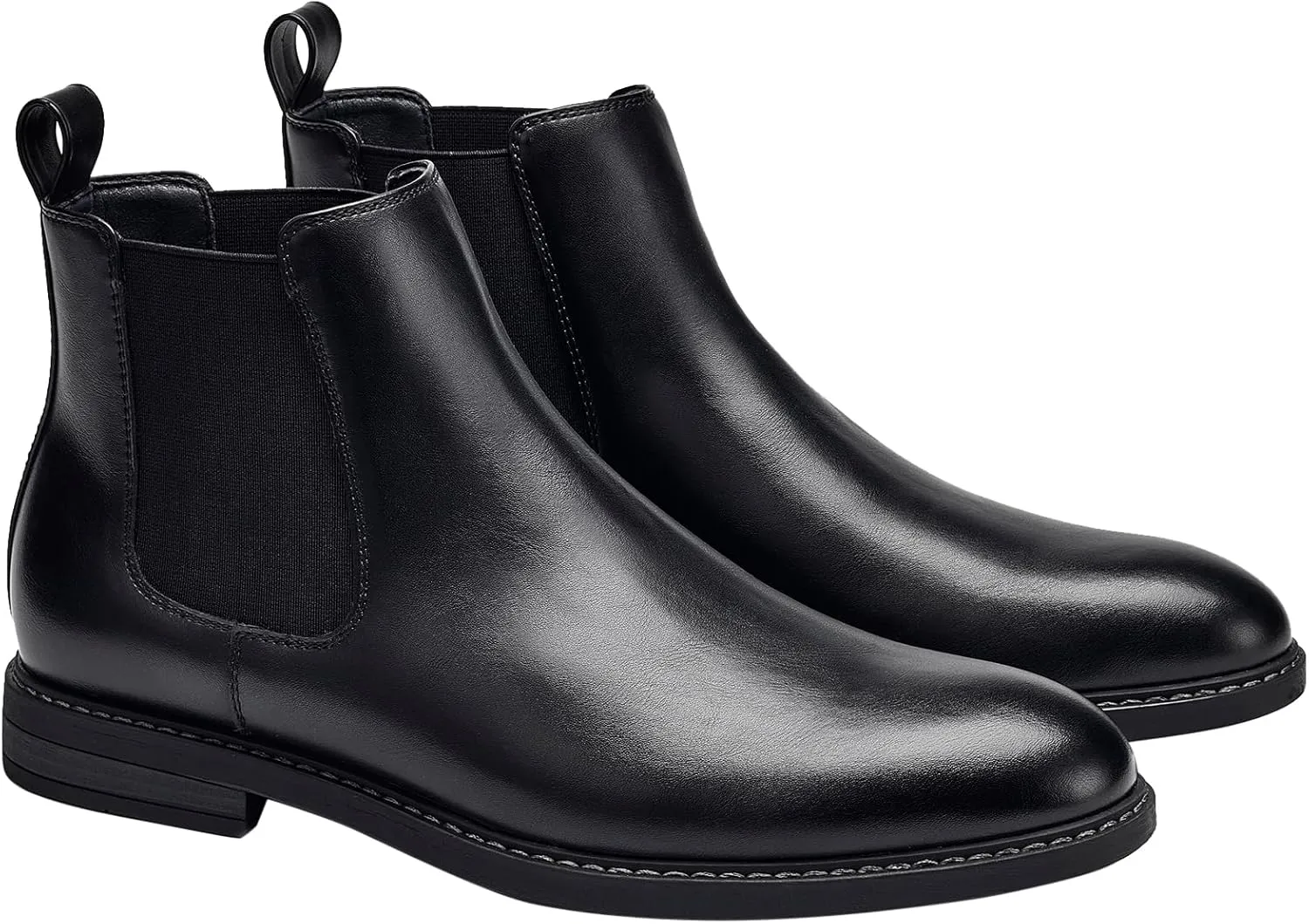 Temeshu Men's Chelsea Boots Casual Dress Boots Ankle Slip On Boots for Men MS25