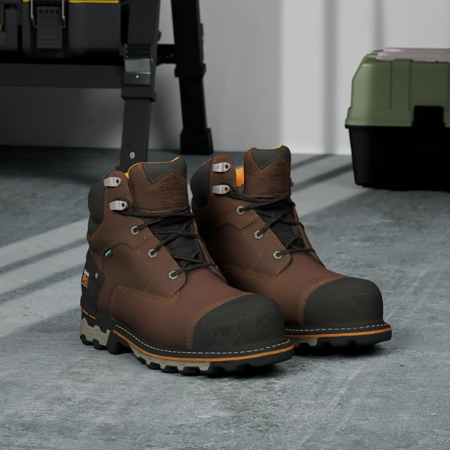 Timberland PRO mens Boondock 6 Inch Composite Safety Toe Insulated Waterproof Industrial Work Boot