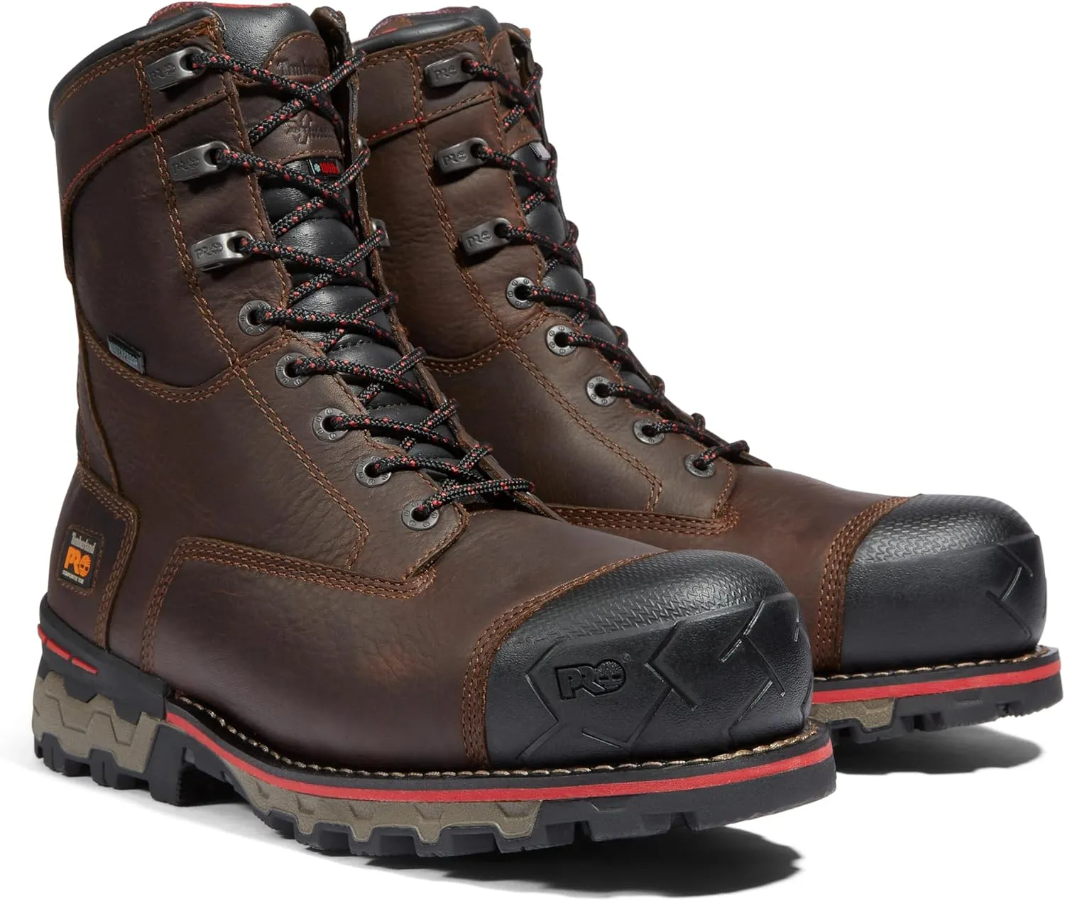 Timberland PRO Men's Boondock 8 Inch Composite Safety Toe Insulated Waterproof Industrial Work Boot
