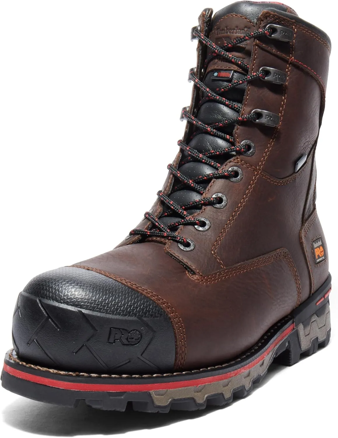 Timberland PRO Men's Boondock 8 Inch Composite Safety Toe Insulated Waterproof Industrial Work Boot