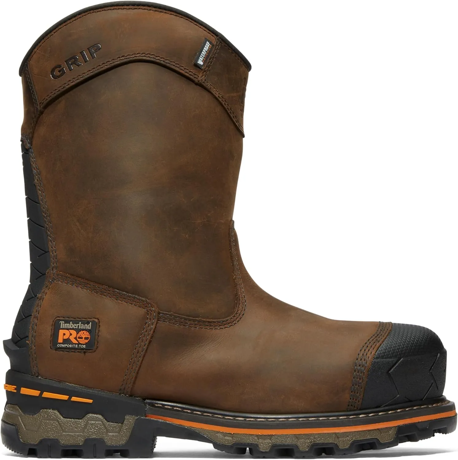 Timberland PRO Men's Boondock Pull-on Composite Safety Toe Puncture Resistant Insulated Waterproof Industrial Work Boot
