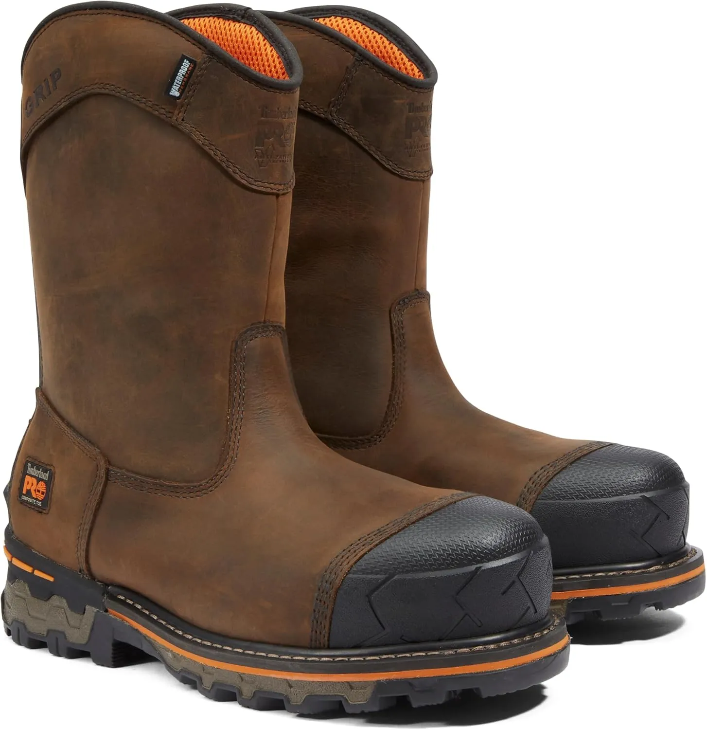 Timberland PRO Men's Boondock Pull-on Composite Safety Toe Puncture Resistant Insulated Waterproof Industrial Work Boot