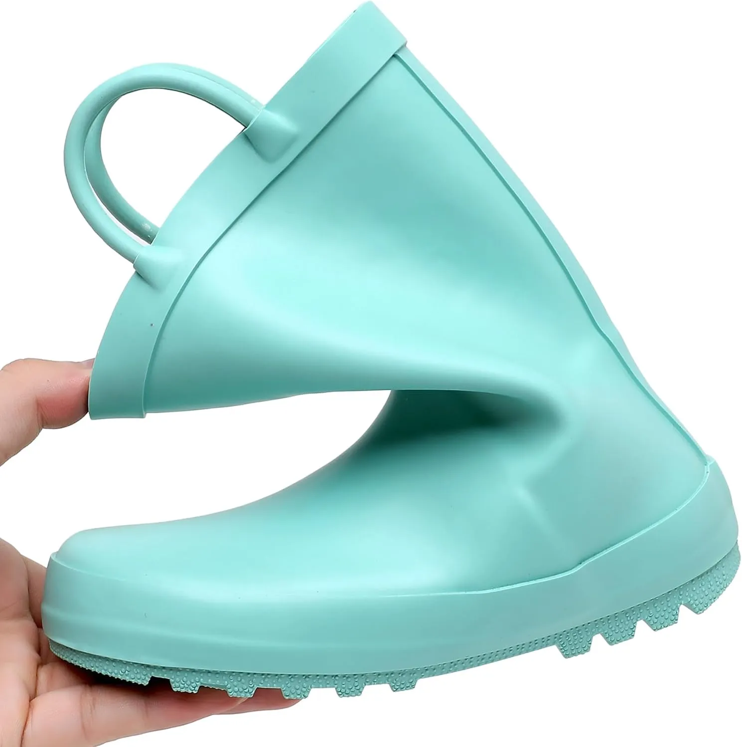 Toddler Rain Boots for Boys and Girls Waterproof Rubber Kids Rain Boots with Easy on Handles All-season