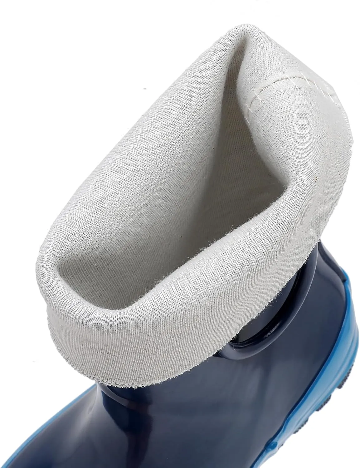 Toddler Rain Boots for Boys and Girls Waterproof Rubber Kids Rain Boots with Easy on Handles All-season