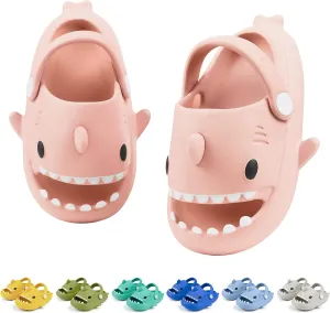 Toddler Shark Cloud Slides | Kids Shower Sandals | Boys Girls Cute Cartoon Fish Flip Flops | Beach Pool Home Slippers Shoes | Quick Dry Non-Slip