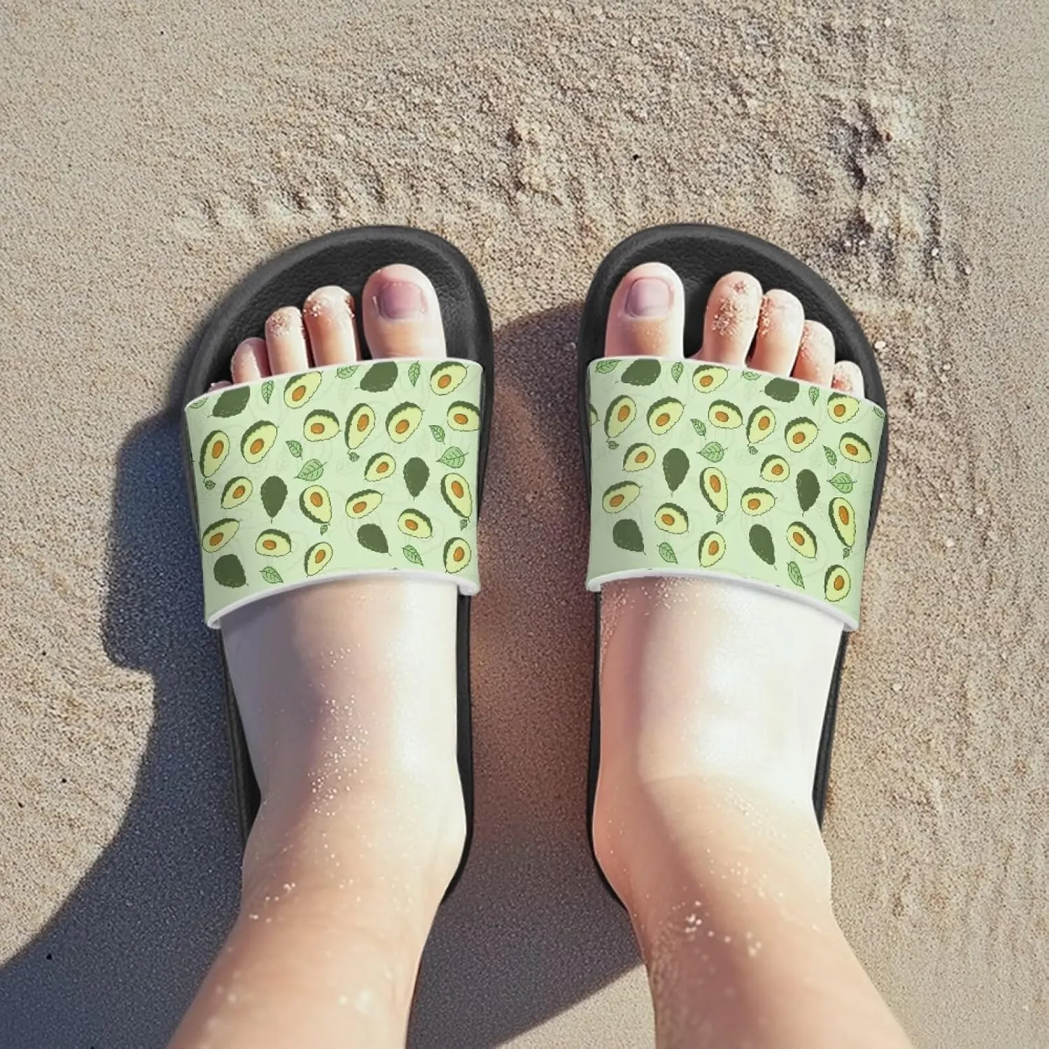 Toddler Slide Sandals Lightweight Slippers Slip Resistant Footwear Cushioned Thick Sole Beach Slides Pool Sandals