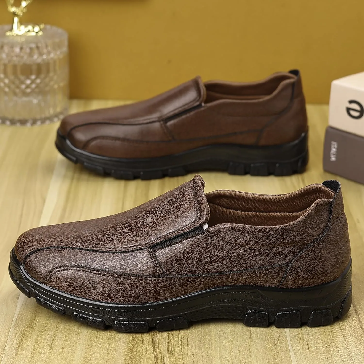 Trsorini Mens Casual Shoes Loafers Slip on Dress Business Office Premier Walking Lightweight Shoes Male