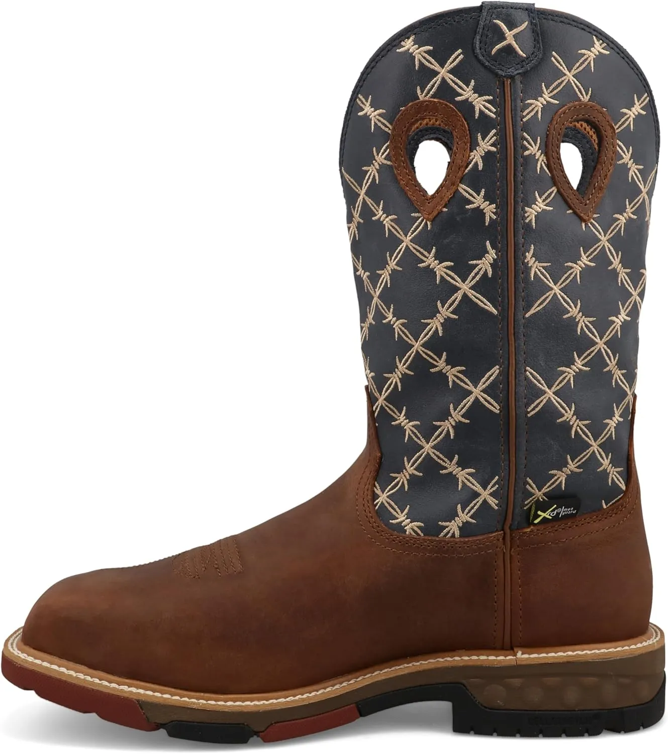 Twisted X Men`s Hazel & Navy 12 In Top Work Boot