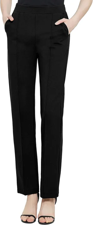 Urban CoCo Women's Yoga Dress Pants Stretchy Casual Slacks Straight Leg Work Pants with Pockets