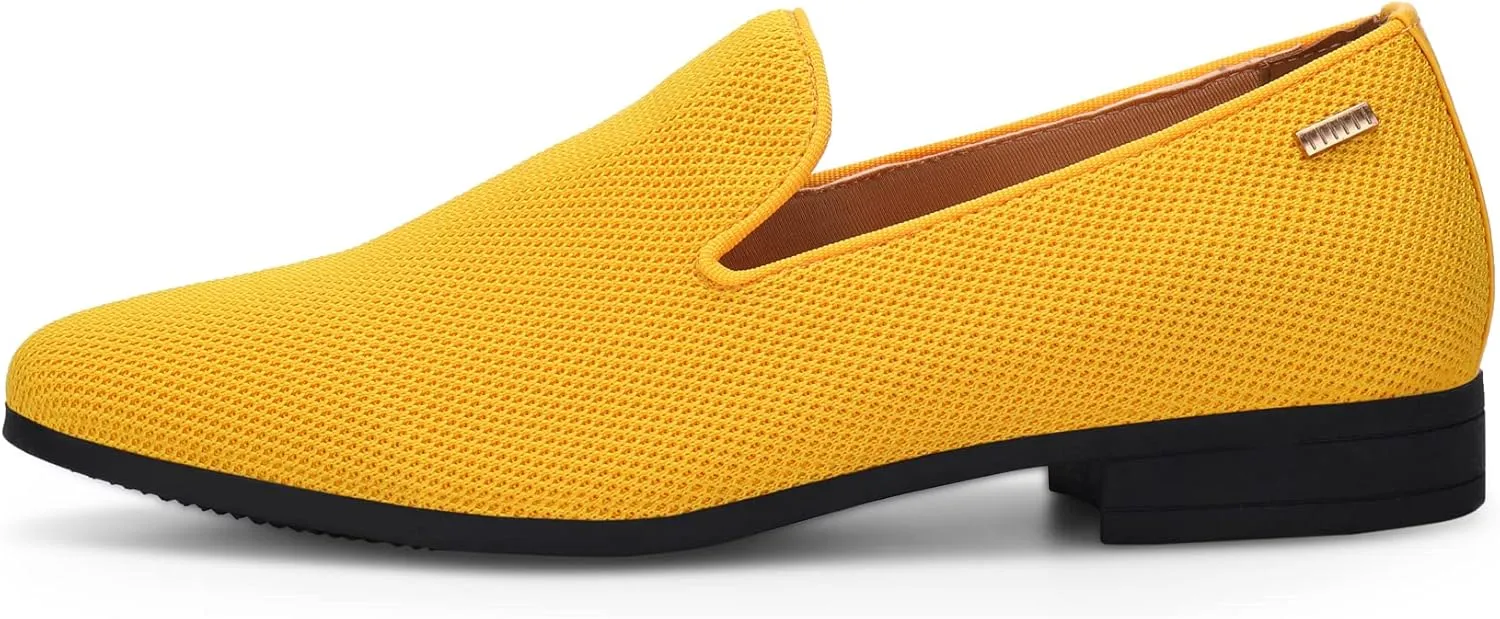 UUBARIS Mens Dress Loafers Tuxedo Suit Slip on Shoes
