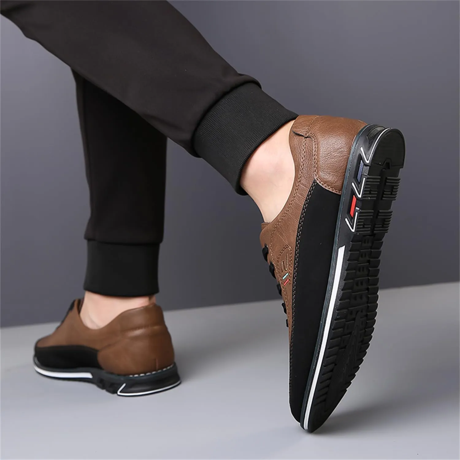 Veslexth Men Casual Business Shoes Lace Up Adjustable Loafers Driving Working Walking Party Formal Oxfords
