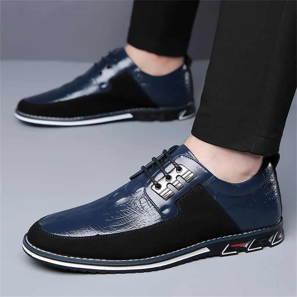 Veslexth Men's Loafer Dress Shoes Fashion Casual Lace-Up Walking Sneakers Comfortable Business Work Sport Shoes