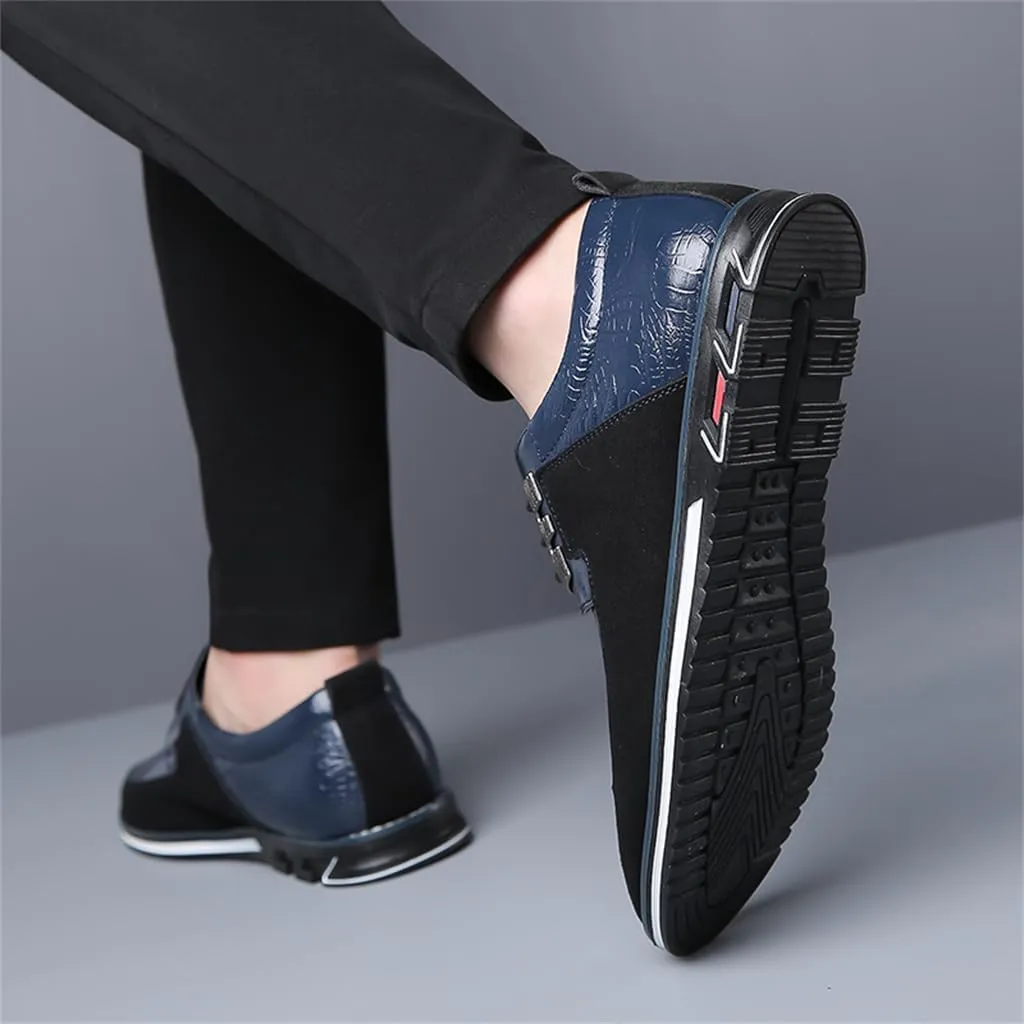 Veslexth Men's Loafer Dress Shoes Fashion Casual Lace-Up Walking Sneakers Comfortable Business Work Sport Shoes