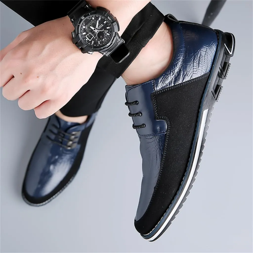 Veslexth Men's Loafer Dress Shoes Fashion Casual Lace-Up Walking Sneakers Comfortable Business Work Sport Shoes
