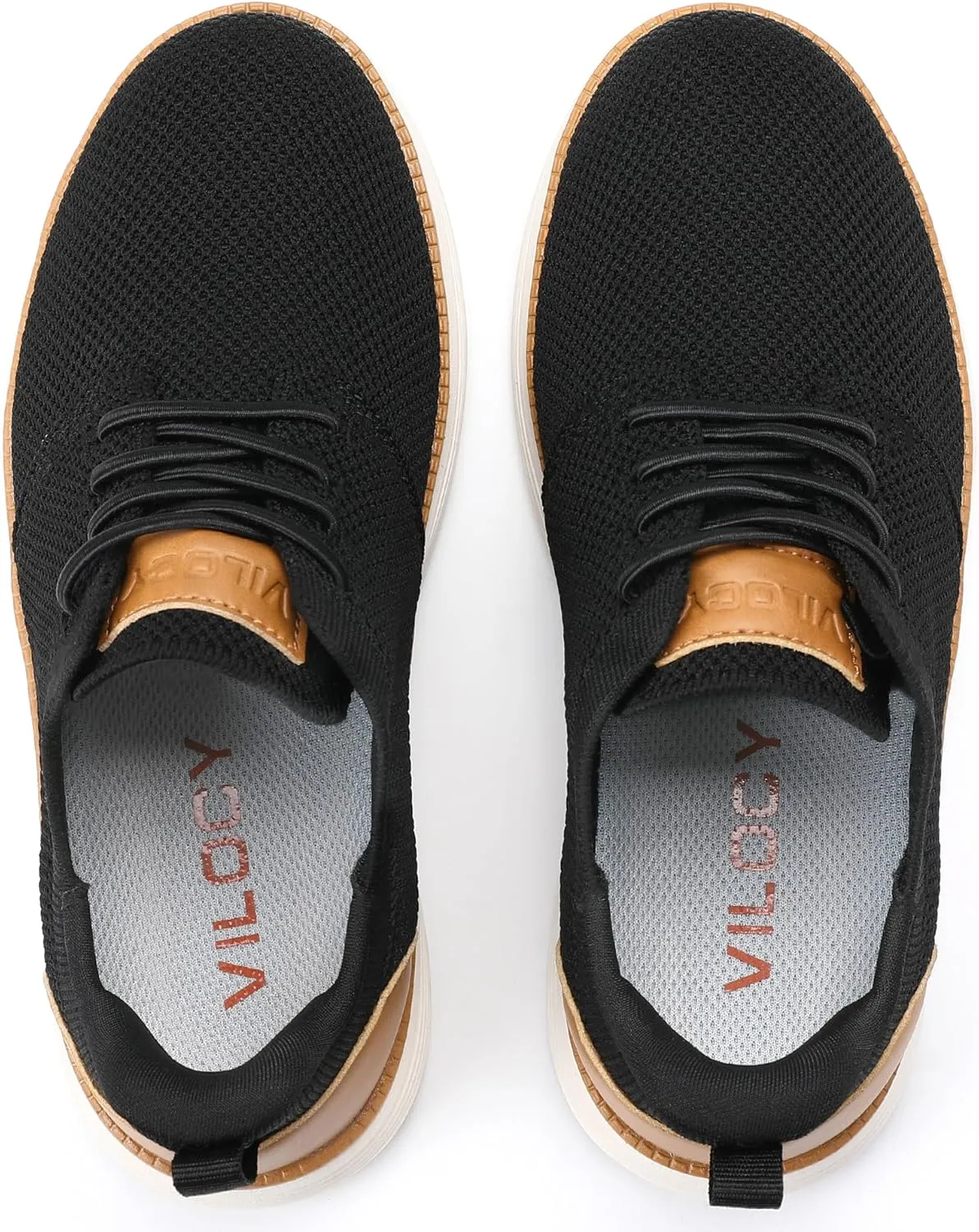 VILOCY Boy's Slip On Casual Dress Sneaker Hands Free Fashion Shoes Comfortable Oxfords Mesh Tennis Breathable School Uniform Formal Church Shoes(Little Kid/Big Kid)