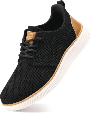 VILOCY Boy's Slip On Casual Dress Sneaker Hands Free Fashion Shoes Comfortable Oxfords Mesh Tennis Breathable School Uniform Formal Church Shoes(Little Kid/Big Kid)