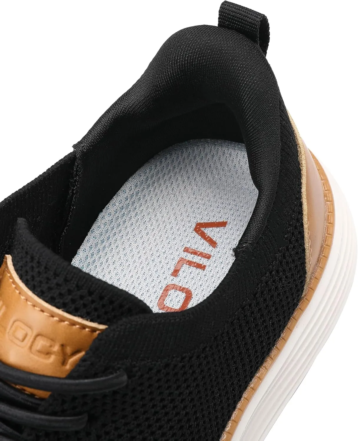 VILOCY Boy's Slip On Casual Dress Sneaker Hands Free Fashion Shoes Comfortable Oxfords Mesh Tennis Breathable School Uniform Formal Church Shoes(Little Kid/Big Kid)