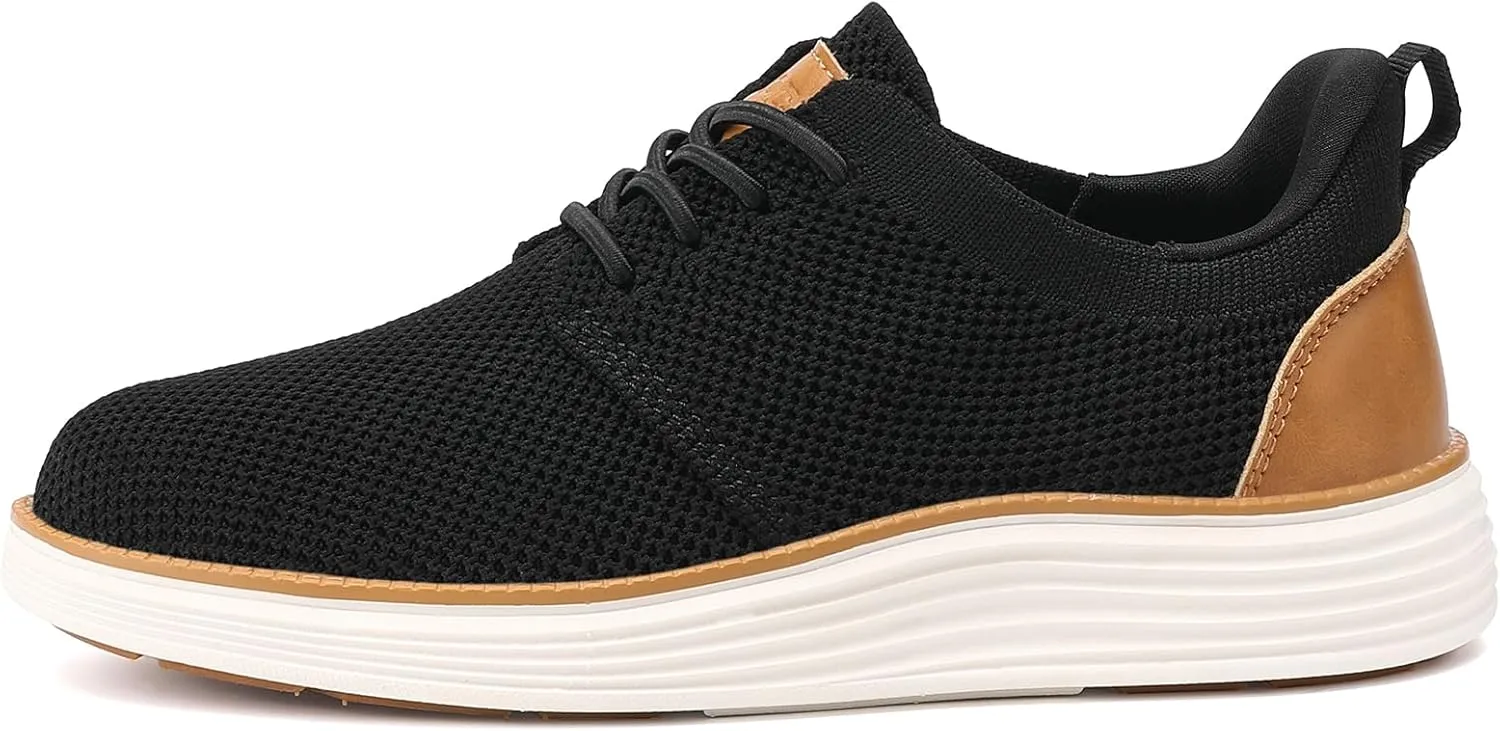VILOCY Boy's Slip On Casual Dress Sneaker Hands Free Fashion Shoes Comfortable Oxfords Mesh Tennis Breathable School Uniform Formal Church Shoes(Little Kid/Big Kid)