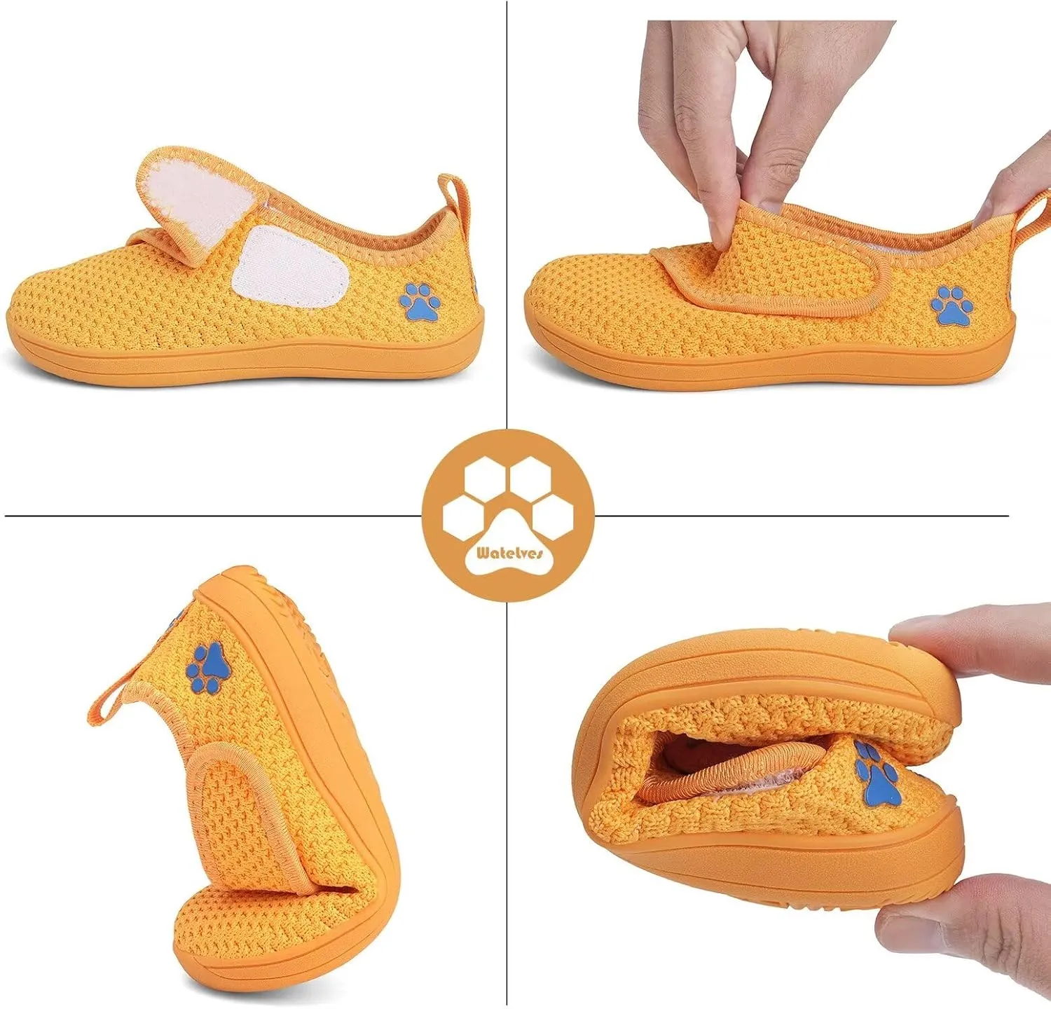 WateLves Wide Toddler Water Shoes Boys Girls Barefoot Shoes Lightweight Beach Swim Zero Drop Sole Summer Aqua Sandals