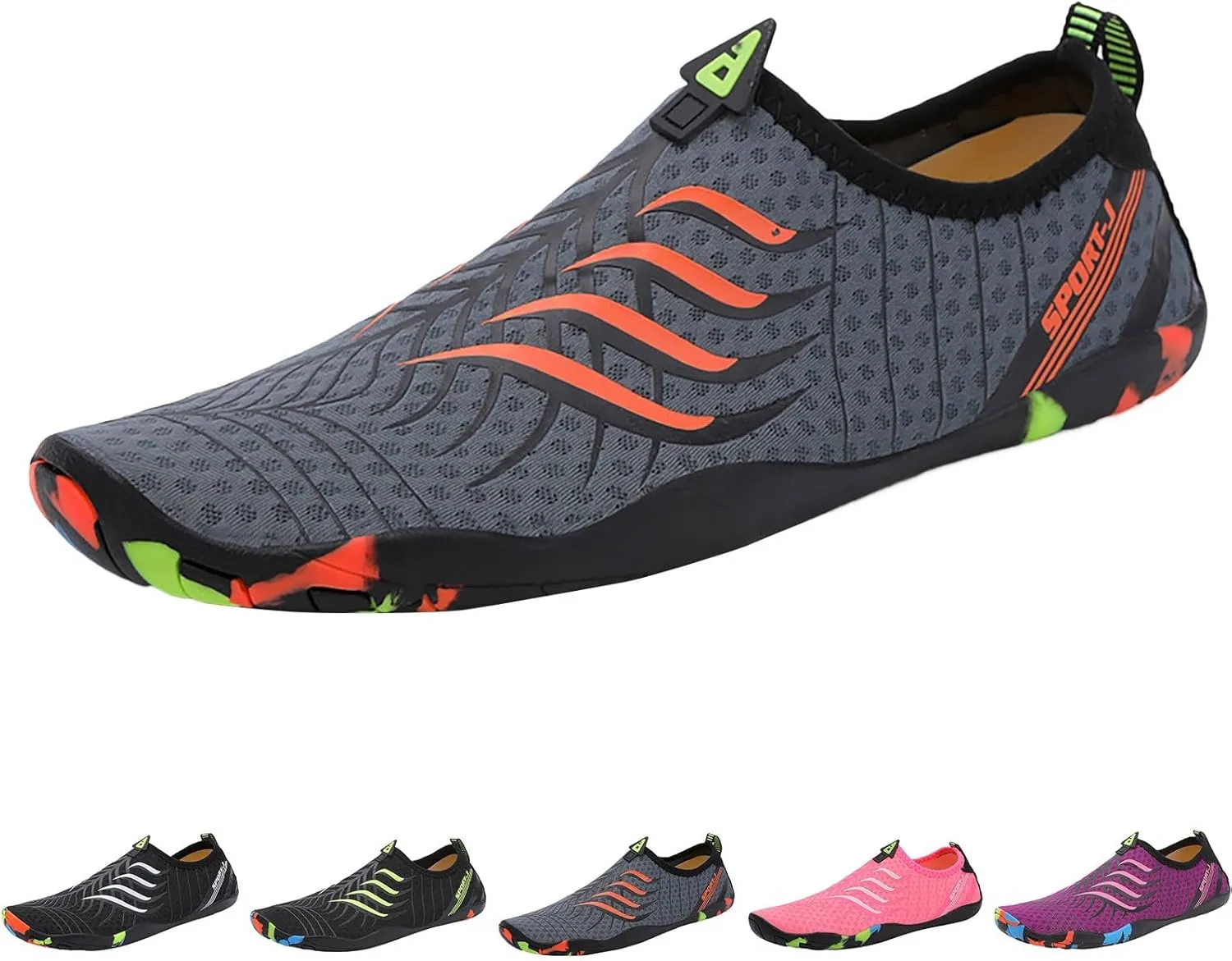 Water Shoes Men Wide Toe Breathable Barefoot Shoes Women Hiking for Boating Fishing Diving Surfing