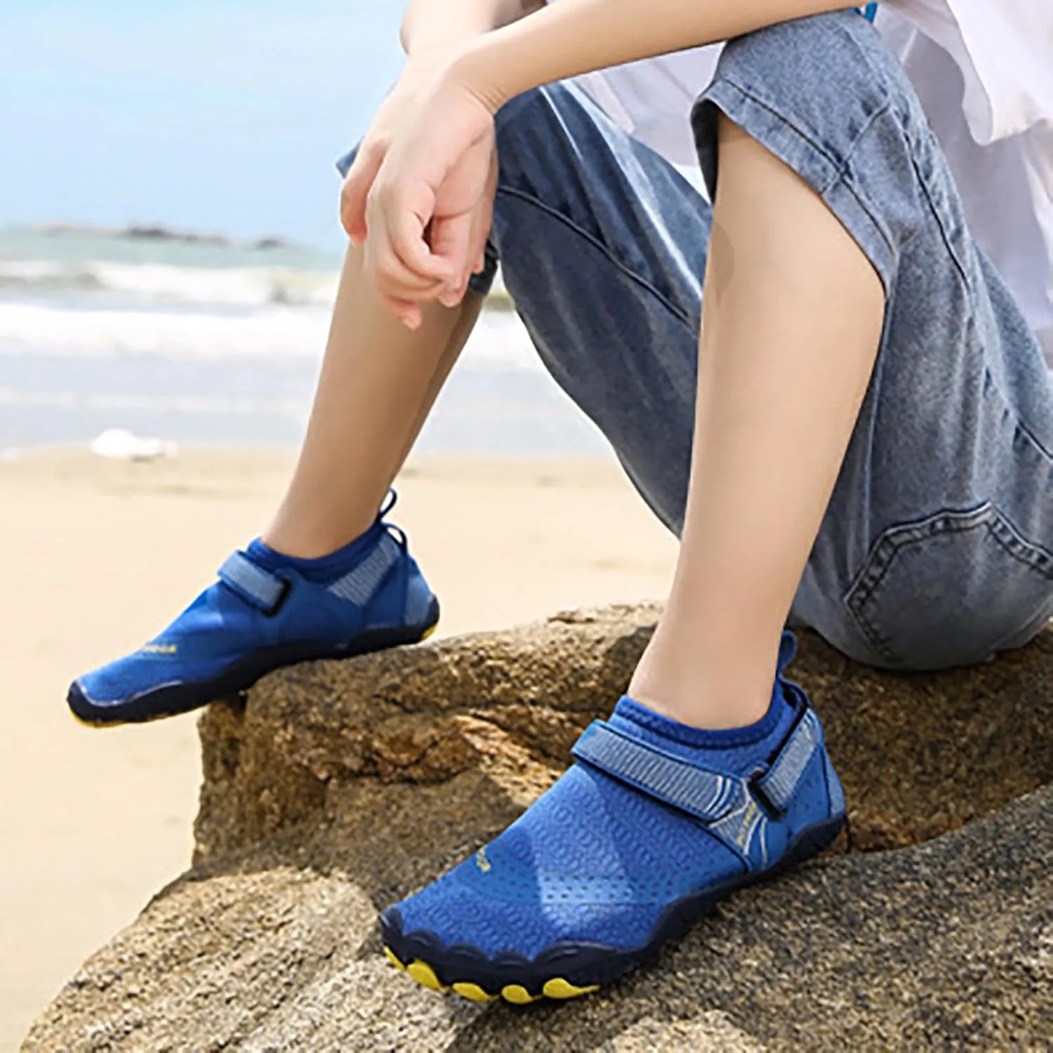 Water Shoes Men Wide Width Barefoot Aqua Socks Quick Dry Barefoot Shoes Women Water Shoes Men Wide Width Water Sports Shoes Non Slip Shoes for Beach Swim Pool River Boating Surf