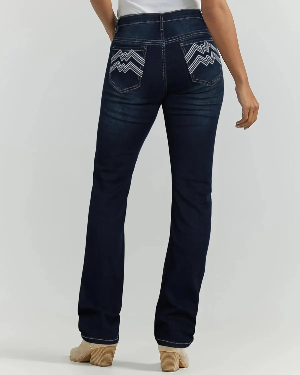 Women's Jeans 90s Mid Rise Bootcut High Stretch Boot Cut Denim Pants Pantalones De Mujer