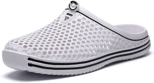 Womens Mens Bathroom Garden Non-slip Hole Breathable Lightweight Sandals Unisex Beach Quick Drying Sandals Couple Indoor/Outdoor Slippers