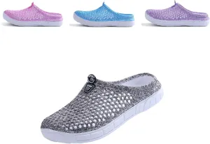 Womens Mens Bathroom Garden Non-slip Hole Breathable Lightweight Sandals Unisex Beach Quick Drying Sandals Couple Indoor/Outdoor Slippers