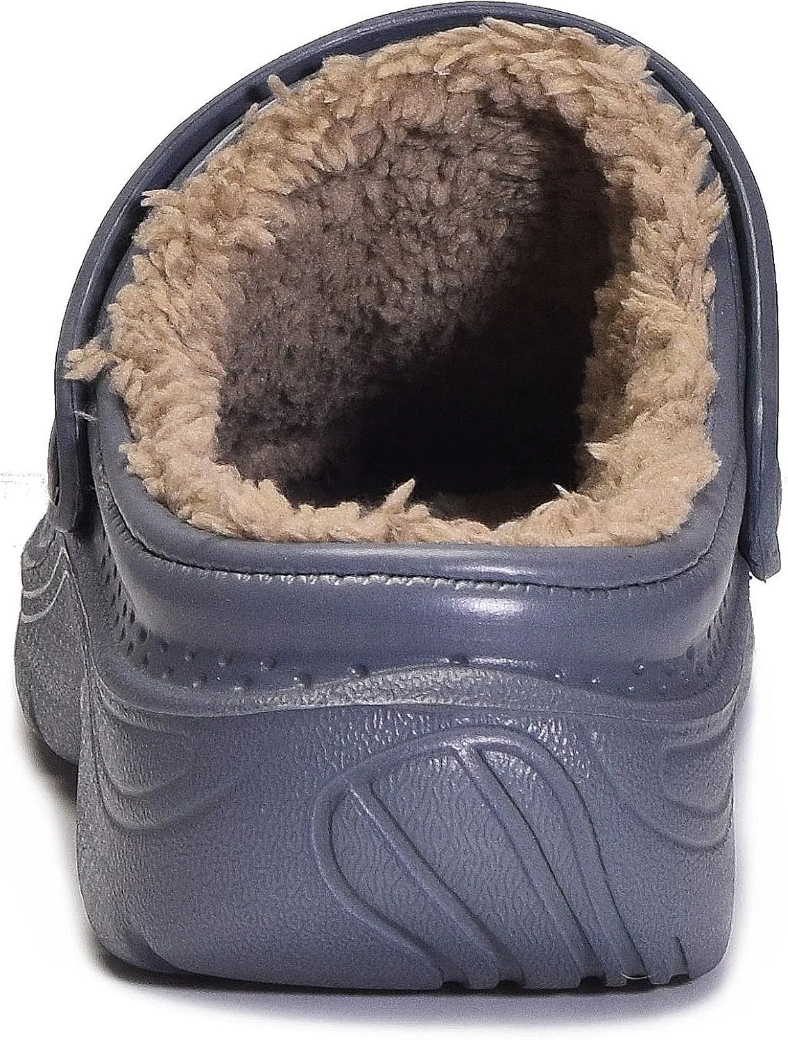 Womens Mens Fur Lined Clogs Waterproof Garden Shoes Winter Warm House Slippers Indoor Outdoor Mules