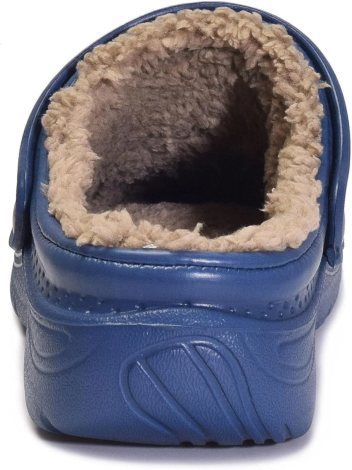 Womens Mens Fur Lined Clogs Waterproof Garden Shoes Winter Warm House Slippers Indoor Outdoor Mules