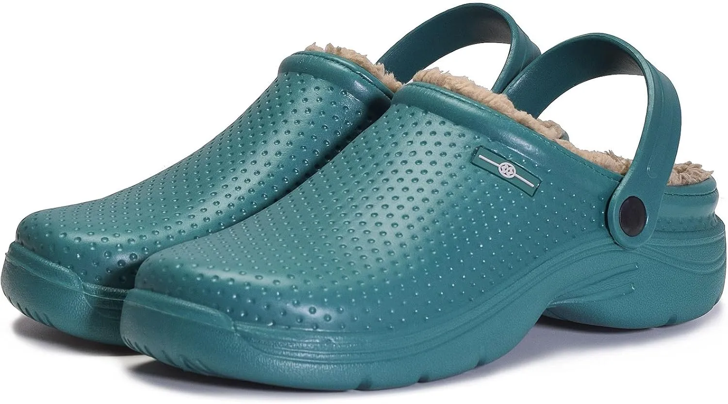 Womens Mens Fur Lined Clogs Waterproof Garden Shoes Winter Warm House Slippers Indoor Outdoor Mules