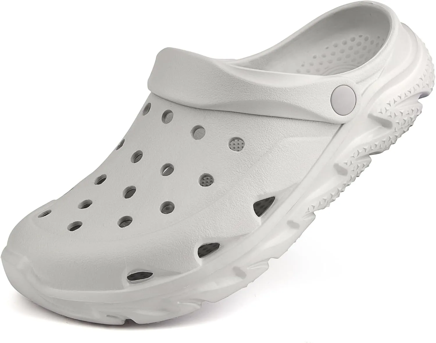 Womens Mens Garden Clogs Shoes丨Unisex Comfort Slip-on Shower Slide Sandals丨Summer Outdoor Beach Pool Slippers丨Arch Support丨Quick-Dry Water Shoes