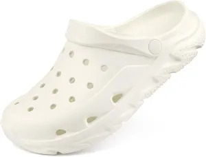 Womens Mens Garden Clogs Shoes丨Unisex Comfort Slip-on Shower Slide Sandals丨Summer Outdoor Beach Pool Slippers丨Arch Support丨Quick-Dry Water Shoes