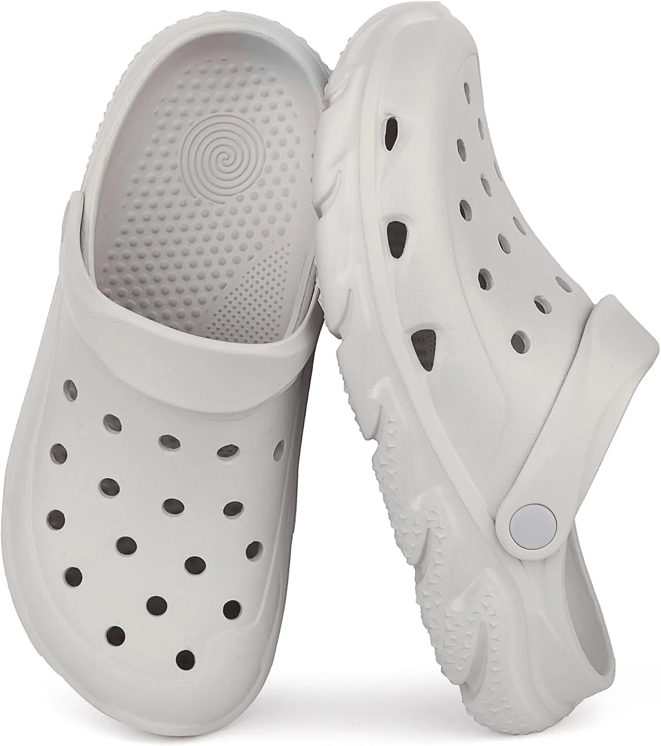 Womens Mens Garden Clogs Shoes丨Unisex Comfort Slip-on Shower Slide Sandals丨Summer Outdoor Beach Pool Slippers丨Arch Support丨Quick-Dry Water Shoes