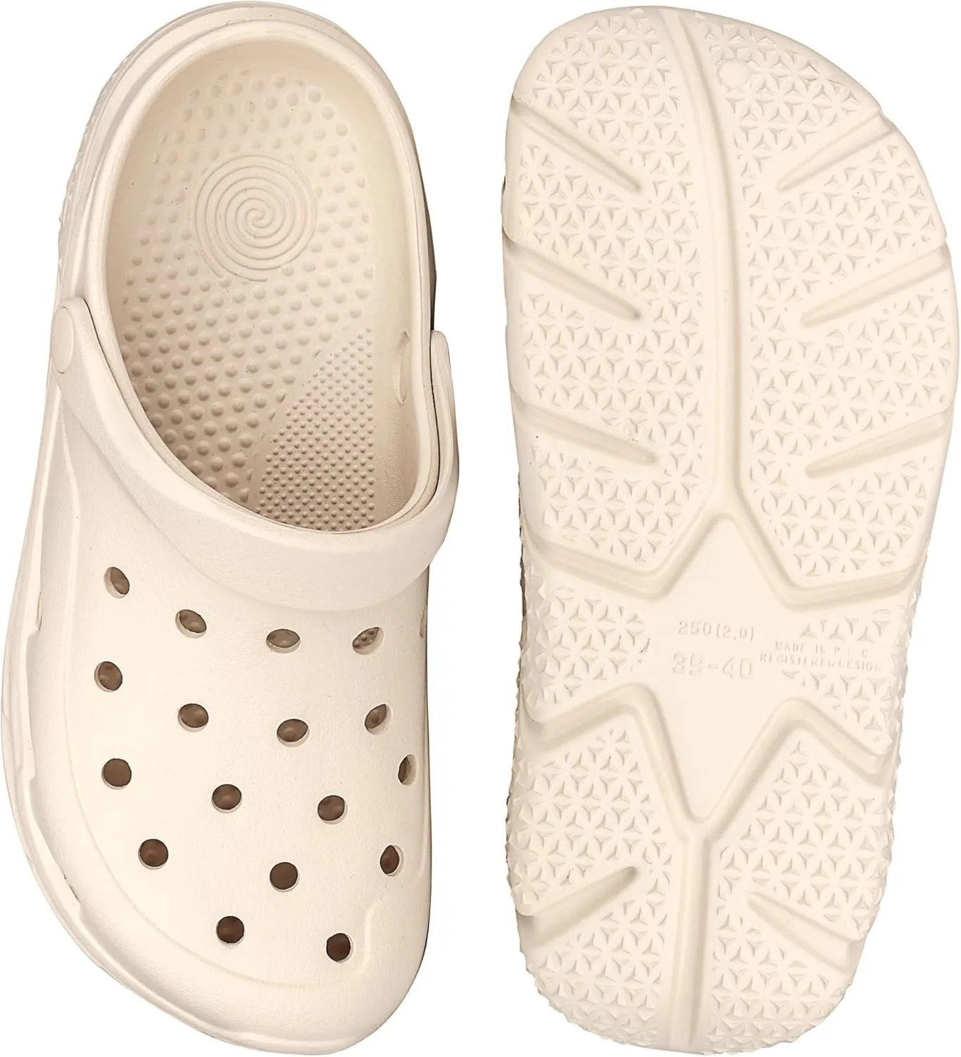 Womens Mens Garden Clogs Shoes丨Unisex Comfort Slip-on Shower Slide Sandals丨Summer Outdoor Beach Pool Slippers丨Arch Support丨Quick-Dry Water Shoes