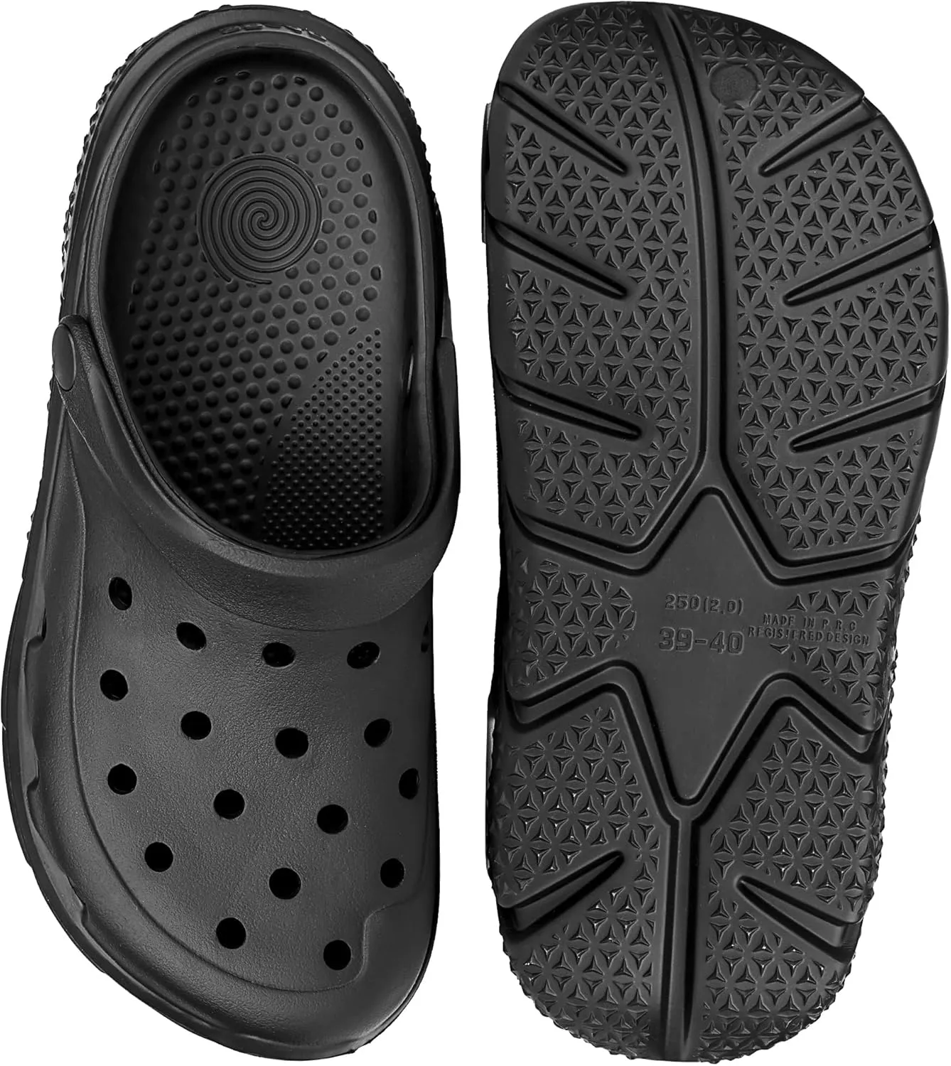 Womens Mens Garden Clogs Shoes丨Unisex Comfort Slip-on Shower Slide Sandals丨Summer Outdoor Beach Pool Slippers丨Arch Support丨Quick-Dry Water Shoes