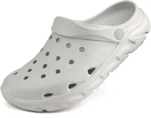 Womens Mens Garden Clogs Shoes丨Unisex Comfort Slip-on Shower Slide Sandals丨Summer Outdoor Beach Pool Slippers丨Arch Support丨Quick-Dry Water Shoes