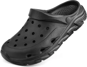 Womens Mens Garden Clogs Shoes丨Unisex Comfort Slip-on Shower Slide Sandals丨Summer Outdoor Beach Pool Slippers丨Arch Support丨Quick-Dry Water Shoes