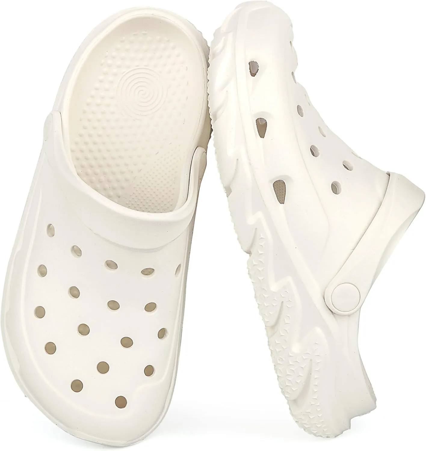 Womens Mens Garden Clogs Shoes丨Unisex Comfort Slip-on Shower Slide Sandals丨Summer Outdoor Beach Pool Slippers丨Arch Support丨Quick-Dry Water Shoes
