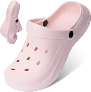 Womens Mens Garden Clogs with Arch Support Slip-On Work Shoes, Quick-Dry Water Sandals, Casual Comfortable Slippers
