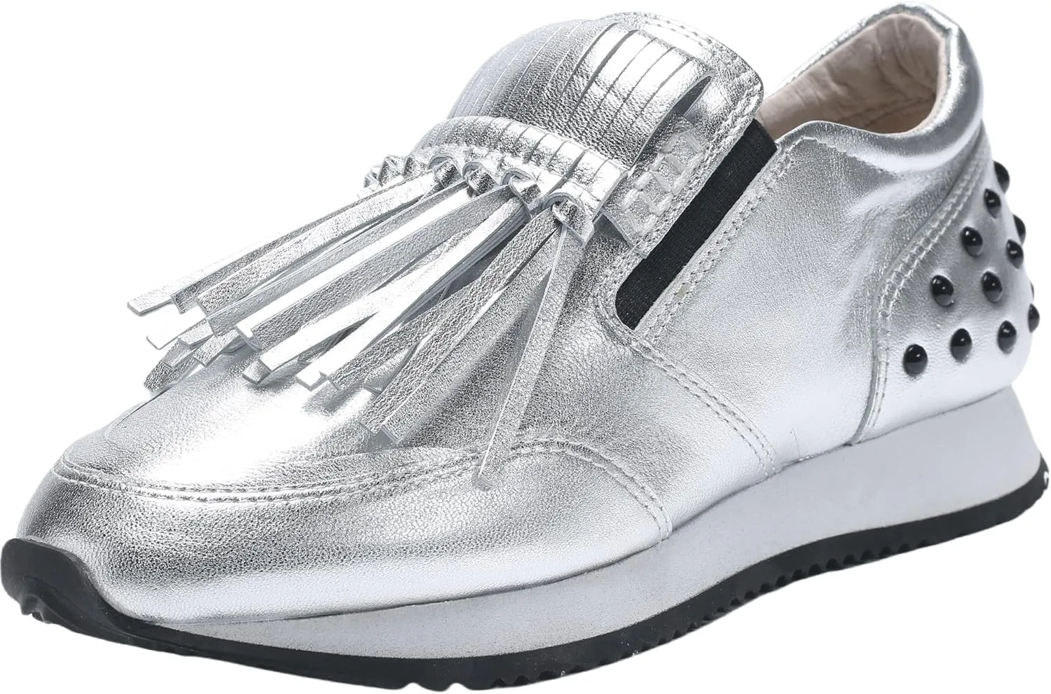 Women's Platform Sneakers Classic Vintage Tassels Round Toe Loafers Casual Slip On Walking Dressy Shoes