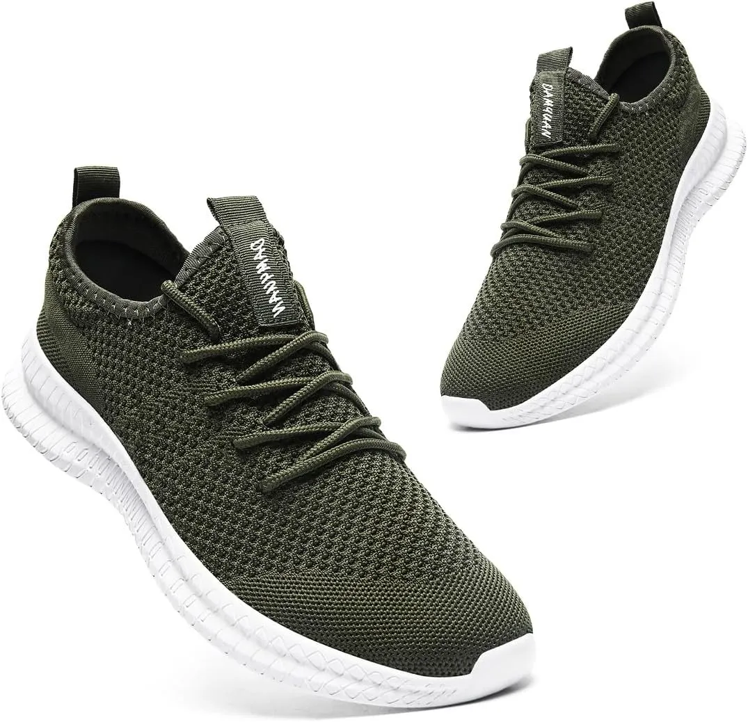 Womens Running Walking Shoes Tennis Slip On Fashion Sneakers Women Sport Workout Gym Shoes Womens Athletic Hiking Nurse Non Slip Lightweight Breathable Shoes