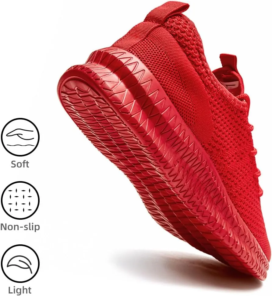 Womens Running Walking Shoes Tennis Slip On Fashion Sneakers Women Sport Workout Gym Shoes Womens Athletic Hiking Nurse Non Slip Lightweight Breathable Shoes