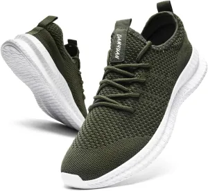 Womens Running Walking Shoes Tennis Slip On Fashion Sneakers Women Sport Workout Gym Shoes Womens Athletic Hiking Nurse Non Slip Lightweight Breathable Shoes