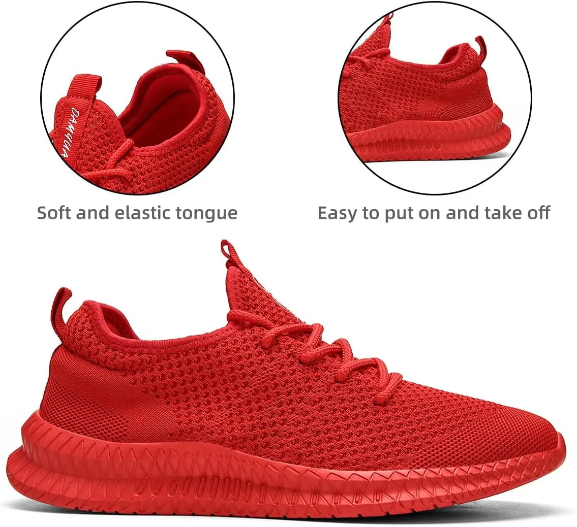 Womens Running Walking Shoes Tennis Slip On Fashion Sneakers Women Sport Workout Gym Shoes Womens Athletic Hiking Nurse Non Slip Lightweight Breathable Shoes