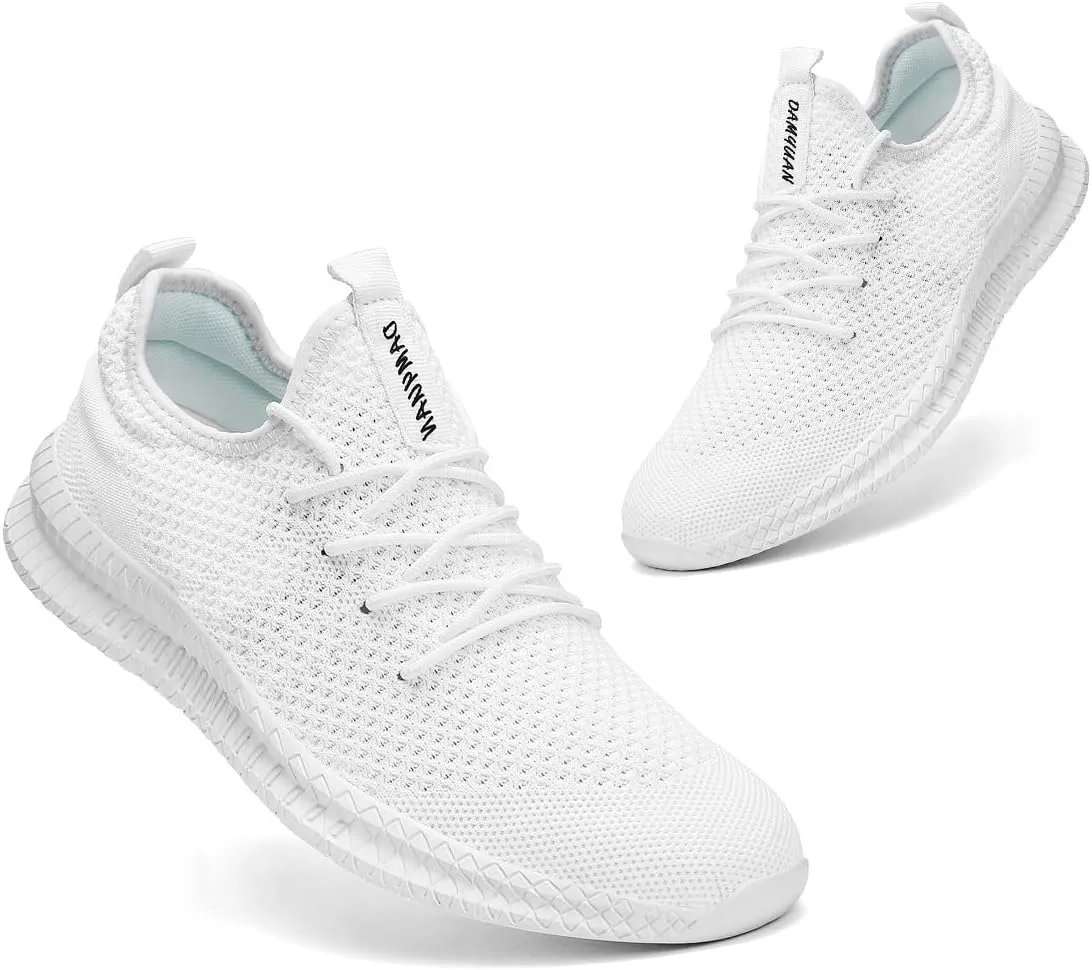 Womens Running Walking Shoes Tennis Slip On Fashion Sneakers Women Sport Workout Gym Shoes Womens Athletic Hiking Nurse Non Slip Lightweight Breathable Shoes