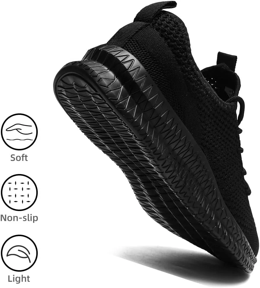 Womens Running Walking Shoes Tennis Slip On Fashion Sneakers Women Sport Workout Gym Shoes Womens Athletic Hiking Nurse Non Slip Lightweight Breathable Shoes