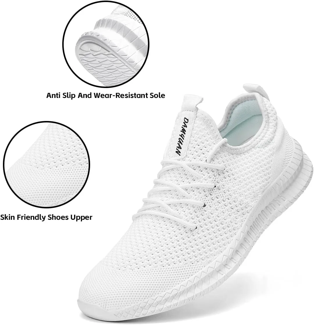Womens Running Walking Shoes Tennis Slip On Fashion Sneakers Women Sport Workout Gym Shoes Womens Athletic Hiking Nurse Non Slip Lightweight Breathable Shoes