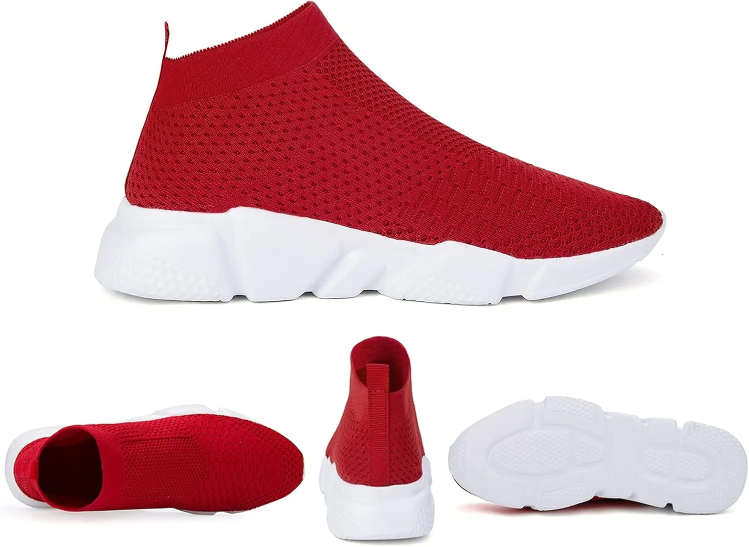 Women's Slip On Socks Sneakers Walking Shoes Running Tennis Athletic Gym Workout Non Slip Athletic Fashion Sneakers
